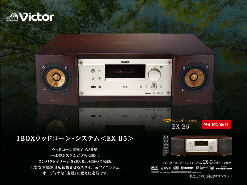 ネオジェネレーション本店Victor ビクター JVC EX-B1 販売元 システム 1BOXウッドコーン コンパクトコンポーネントシステム